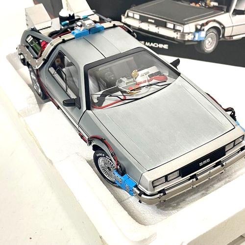 Hot Wheels 1/18 Super Elite Back To The Future Time Machine Japan Free Shipping - Picture 3 of 9