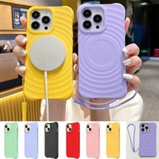 For iPhone 16 15 14 13 12 Pro Max Magsafe Case Liquid Silicone Shockproof Cover