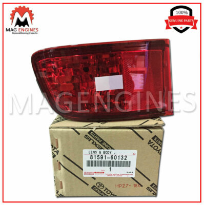 81591-60132 GENUINE OEM LENS AND BODY, REAR LAMP, LH