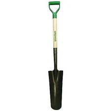 Union Tools 47108 Drain & Post Spade, 27" Round Blade, Hardwood D-Grip Handle
