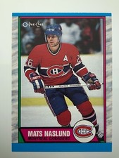 1989-90 Mats Naslund 118 OPC Montreal Canadiens O-Pee-Chee Hockey Card 192Z