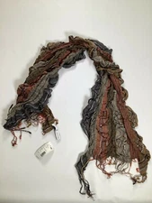 Womens Studio Thirty Six Wild Silver Scarf NEW! NWT