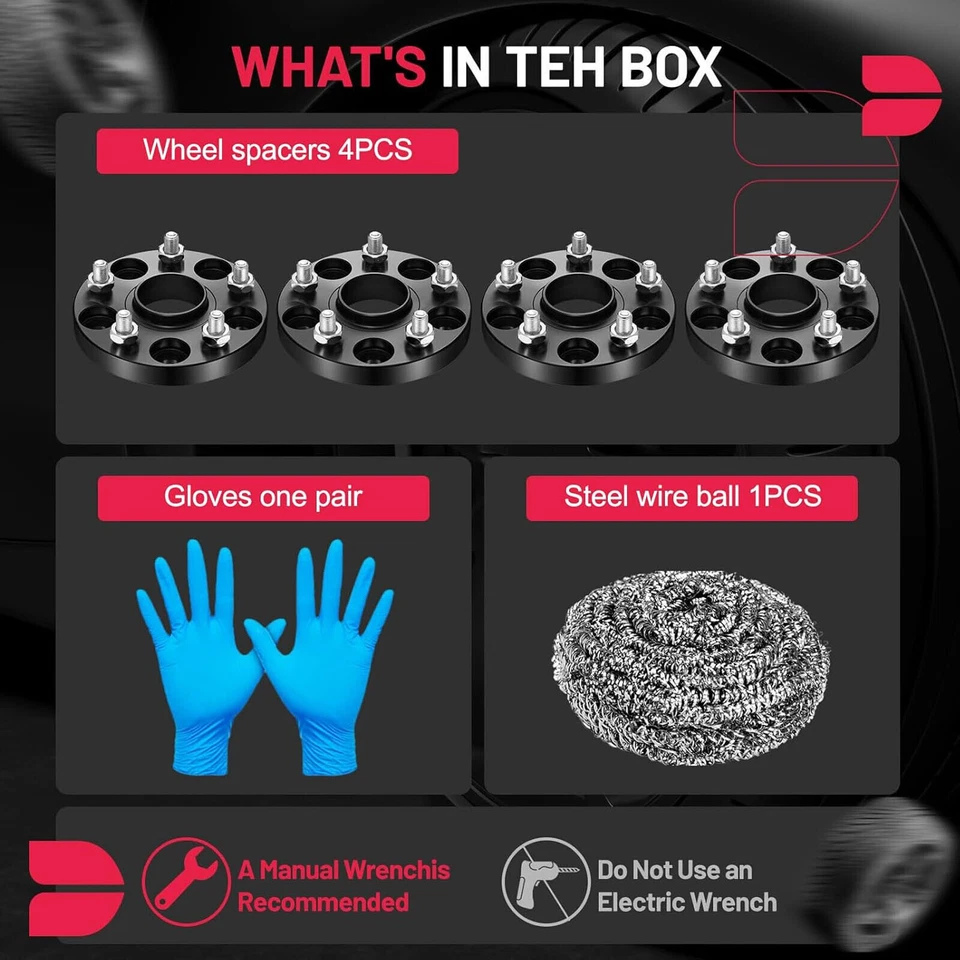 4PCS 15mm Hubcentric Wheel Spacers 56.1mm 5x114.3 For 2013-2021 Subaru WRX STI Foto 3 de 4