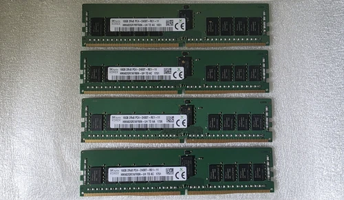 LOT GENUINE HYNIX SERVER RAM 4x16GB 2Rx8 PC4-2400T ECC REG