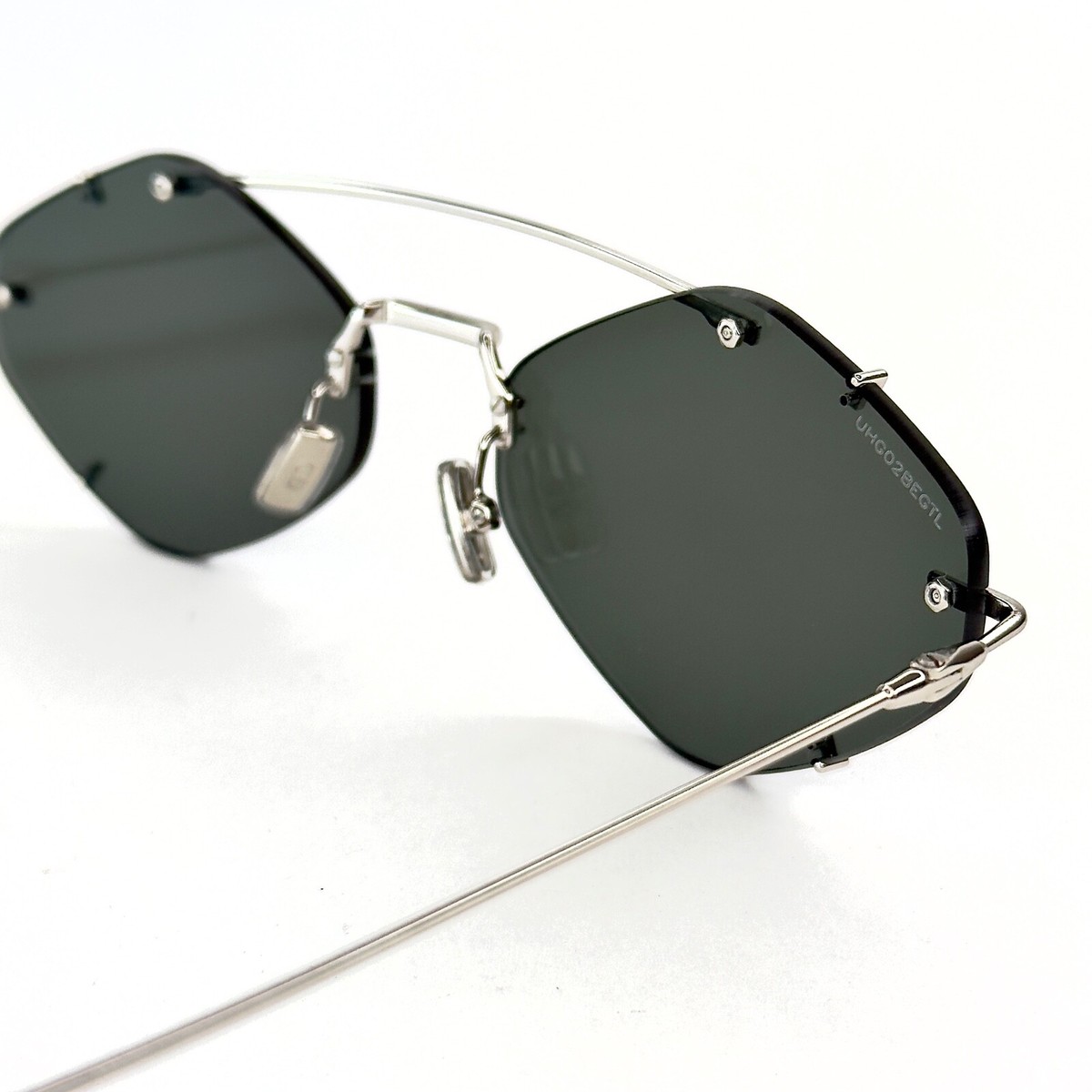 CHRISTIAN DIOR INCLUSION Silver Mirrored Geometric Fashion