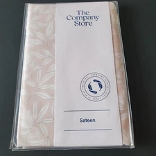 The Company Store KiNG Sham Santeen Cotton PINK SAND