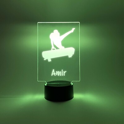 Personalized LED 16 Colors Light Up Stand Men's Gymnastics Sports Gymnast