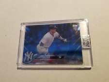 2018 Topps Clearly Authentic Clint Frazier RC Blue Autograph 12/25 Yankees