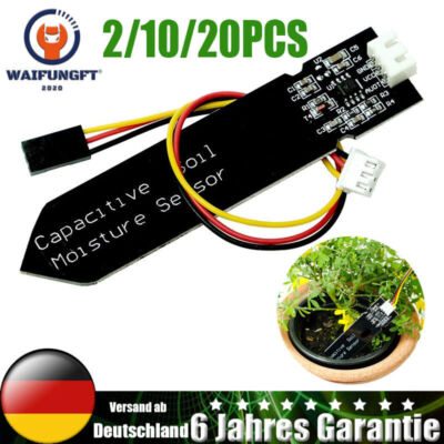 Kapazitiver Bodenfeuchtesensor, 5V 3,3V Feuchtigkeitssensor für Erde inkl NEW