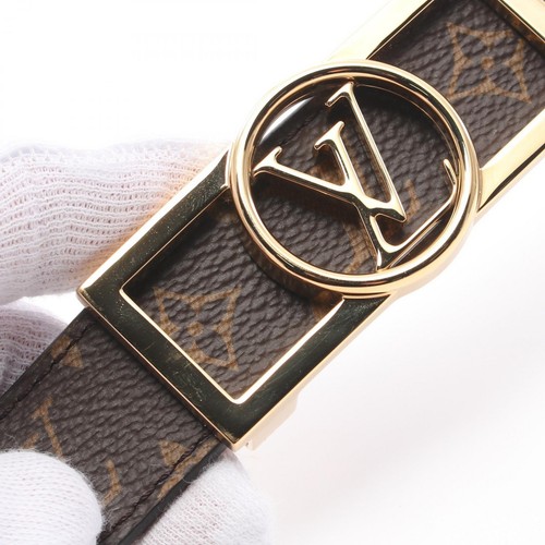 LOUIS VUITTON Dauphine 25MM Reversible belt M0196 Monogram canvas Brown Used LV - Picture 11 of 12