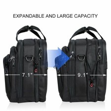 Expandable Laptop Bag 15.6"-17" inch Briefcase Water-Repellent Large GIFT Travel