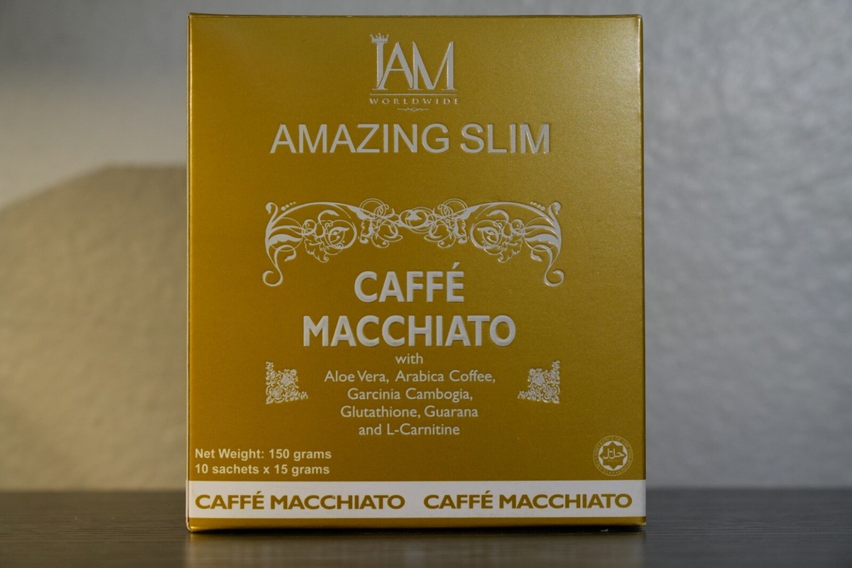IAM Amazing Slim Caf Macchiato  10 Sachets Coffee with Garcinia & Stevia