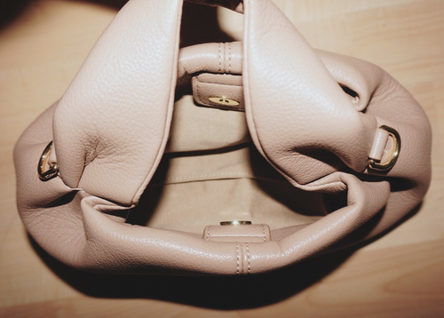 POLENE Edition Taupe (Beige) Leather NUMERO NEUF MINI Handbag 5.5x9 NO STRAP - Picture 4 of 13