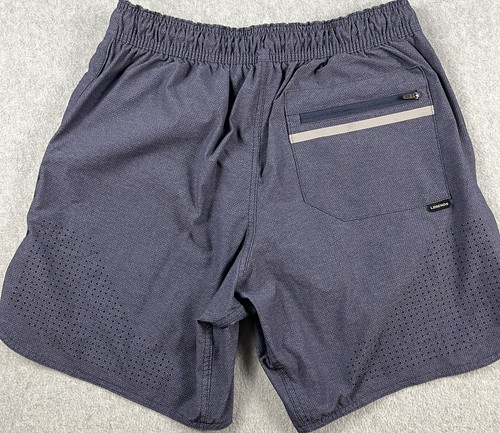 Legends Shorts Performance Athletic Lined Men's M Blue Heather 7" Inseam Running - Picture 3 of 10