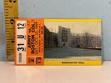 Oct. 25, 1969 Army v Boston College Football Ticket Stub