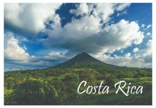 Costa Rica, Central America, Volcano, Travel Fridge Magnet, Gift, 2" x 3" EU703