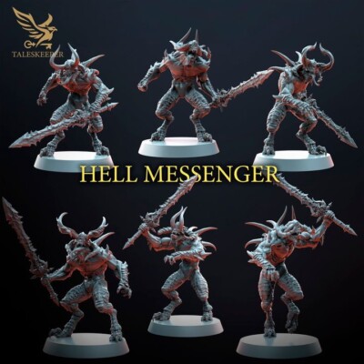 10er Set Hell Messengers - Tales Keeper/Sci-Fi/Fantasy/Tabletop Miniaturen
