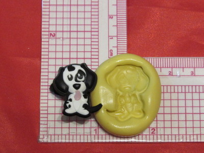 Dalmatian Puppy Dog Silicone Push Mold A53 Fondant Resin Clay