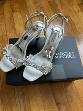 Badgley Mischka Women's TELISSA Heeled Sandal - Silver - Size 7
