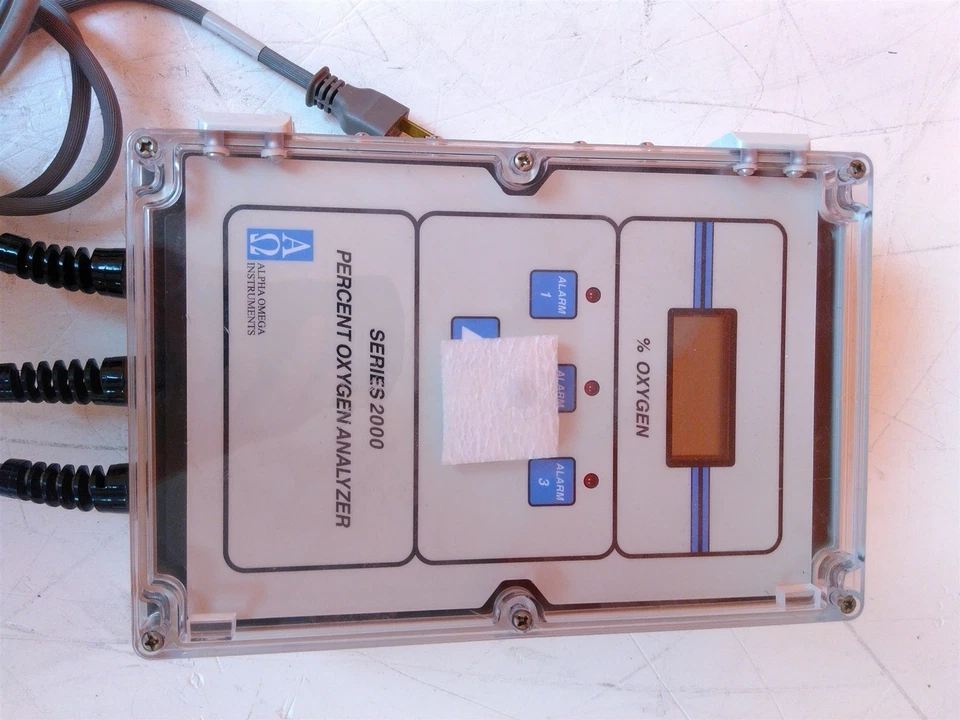 Defective Alpha Omega Instruments Series 2000 Percent Oxygen Analyzer AS-IS - Image 3 of 4