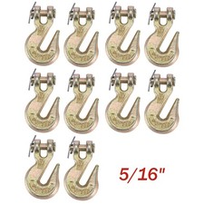 10 Pcs G70 516 Clevis Grab Hook Tow Chain Hook Flatbed Truck Trailer Tie Down