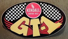 KENDALL GT-1  Motor Oil - Original Vintage 60's 70's Racing Decal/Sticker 5.25x3