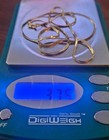 14k Yellow Gold Herringbone 20" Chain Necklace -3.75 Grams - Stamped & Tested — photo 2
