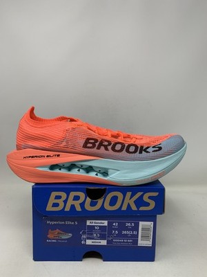 Women's Brooks Hyperion Elite 5, Pink Clay/Atomizer Blue, 10 B Medium US