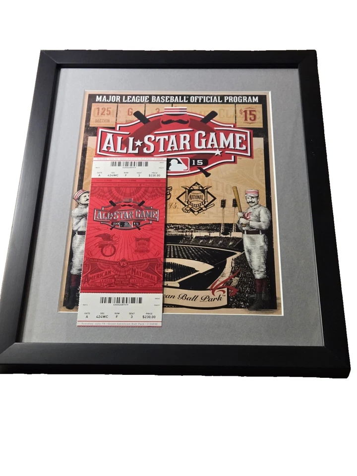 2015 ALL Star Game Great American Ballpark Cincinnati Ohio Ticket Stub & Program - Image 2 of 4