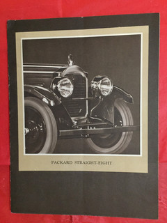 c.1930 PACKARD "STRAIGHT EIGHT LIMOUSINE / RUNABOUT " Car Dealer Brochure