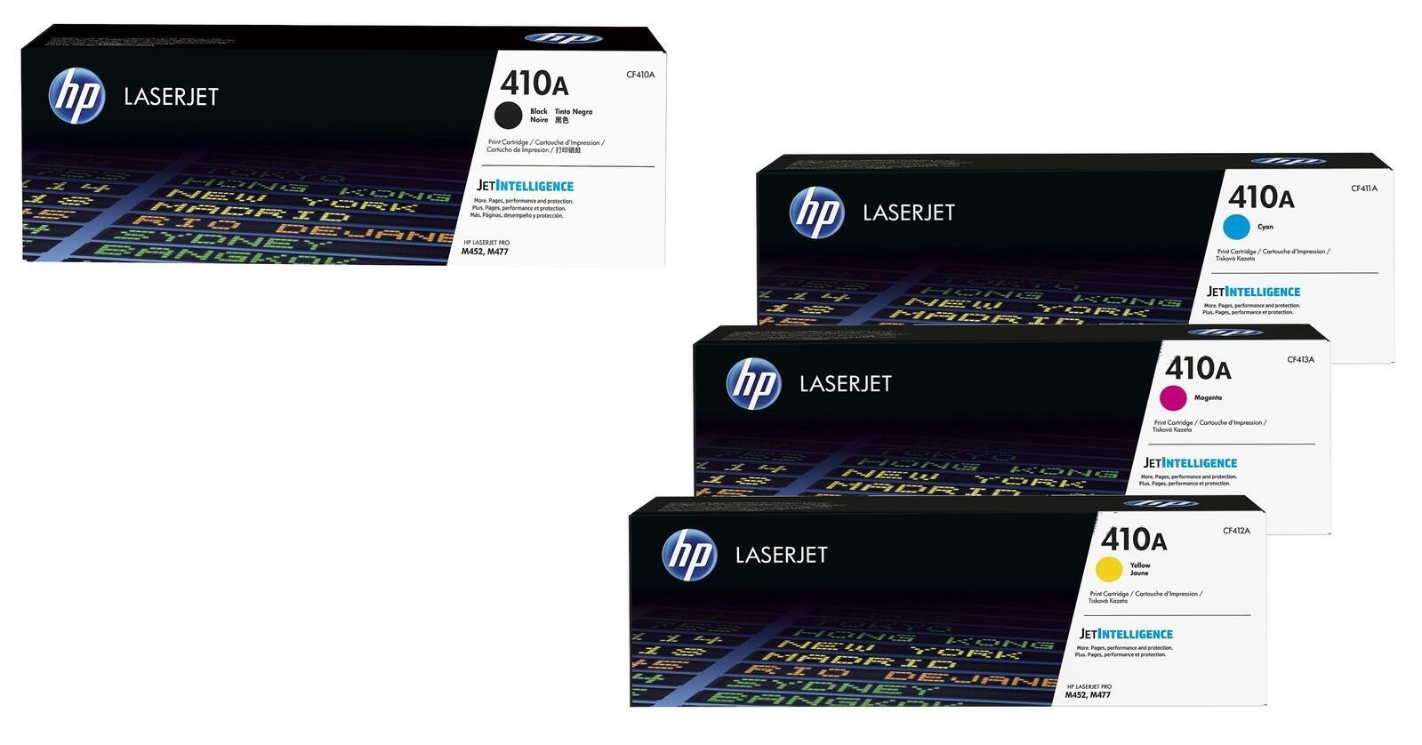 HP Original 410A Toner - 4er Multipack CF411A CF413A CF412A CF410A 104390₽