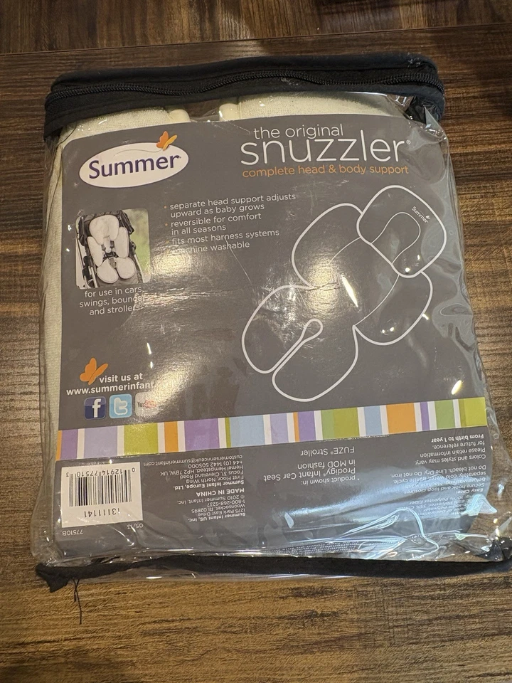 NUEVO Snuzzler Bebé Infante Soporte Inserto Verano Cabeza Cuerpo Soporte Marfil Foto 2 de 2