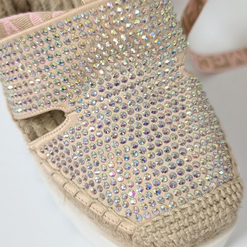 Espadrilles plateforme Stella McCartney Gaia Crystal cheville-wrap femme EU 40/US 10 - Photo 7/14