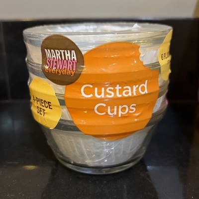 Martha Stewart Everyday 6 Ounce Custard Cups 4 Piece Set New in Package