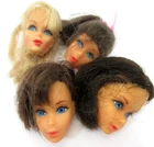 Barbie Doll Head Lot Vintage 1960's TNT Marlo Flip