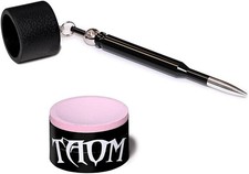 Taom Pyro Billiard Pool Cue Premium Chalk - Pink - with Bullet Chalk Holder