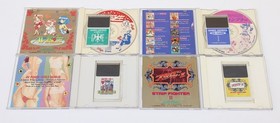 Games Express PC Engine PCE HuCard Super CD Set Hi-Leg Fantasy Strip Fighter II