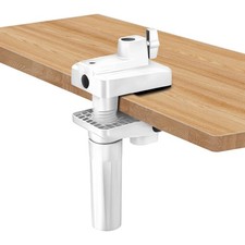 Desk Clamp Mount Microphone Suspension Boom Scissor Arm Stand Holder White