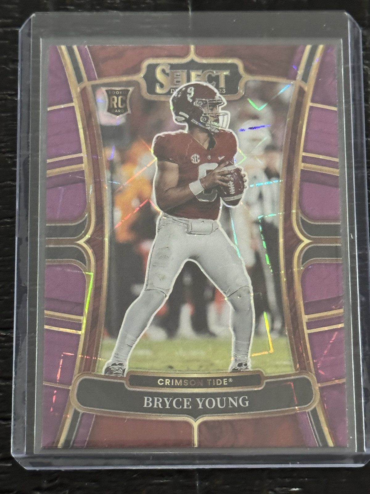 2023 Select Draft Picks Concourse Purple Lazer Prizm Bryce Young #1 Rookie RC