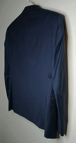 NUEVO CALVIN KLEIN 100% Lana Para Hombre Azul Marino X-SLIM FIT Traje 38R Chaqueta - Imagen 11 de 14