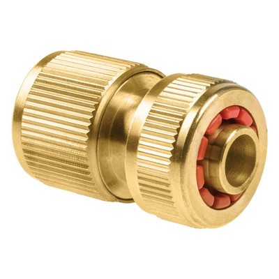 CELLFAST Schnellverbinder Stop 1/2'' Messing Wasserstop Schlauchkupplung Schlauch
