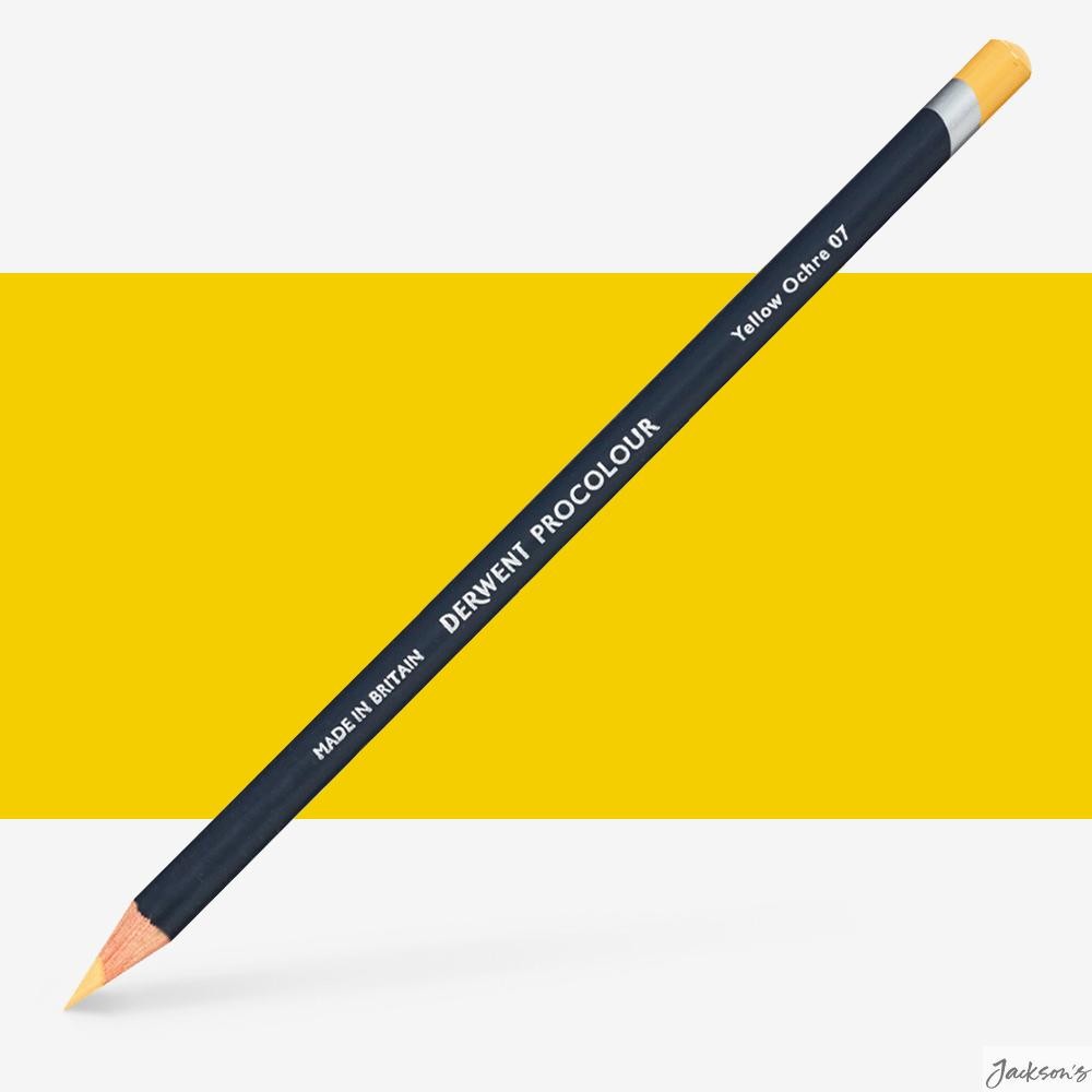 Derwent Procolour Coloured Pencil Yellow Ochre 07 For Drawing Sketching