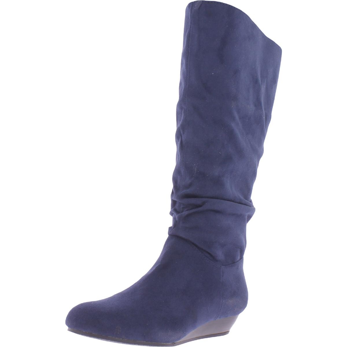 Женские сапоги до середины икры Masseys Jaya Blue с застежкой на молнию 10 средних размеров BM BHFO 8707 9990₽