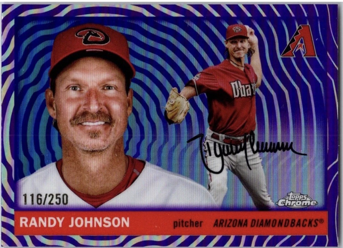 Randy Johnson #/250 2025 Topps Chrome Platinum Vibrations Refractor #326