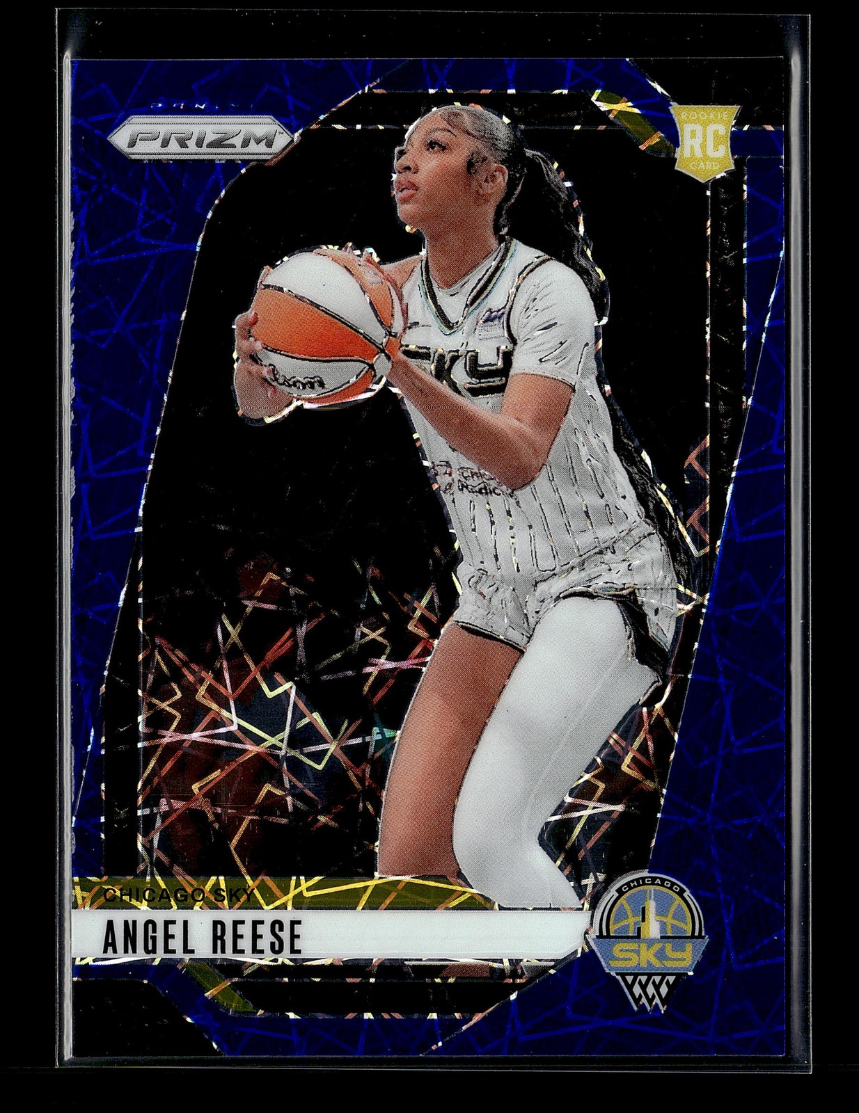 2024 Panini Prizm WNBA Angel Reese Blue Velocity Prizms #10