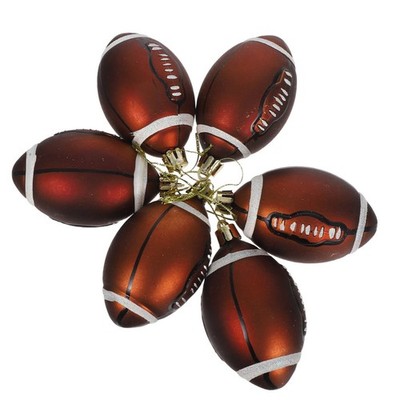  6 Pcs Rugby Weihnachtsschmuck Weihnachtsdekorationskugelset Weihnachtskugeln