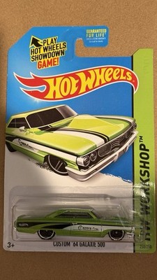 Hot Wheels Workshop Custom '64 Galaxie 500 Ford Green Diecast 1:64 Unopened
