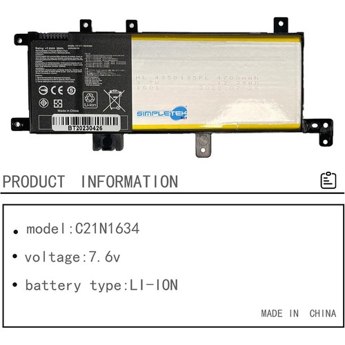 Battery Compatible With ASUS X542UF X542UQ X542UR F542B F542BP F542UA F542UF - Picture 8 of 10