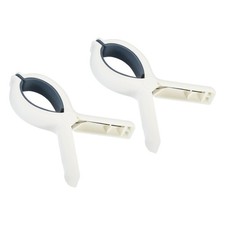 5.1" Beach Towel Clips, 2pcs Flexible Plastic Spring Clamp, Blue