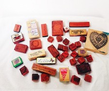 Rubber Stamps Qty 38, Teacher Use Some w/ Wood Handles, School Designs, Sayings
